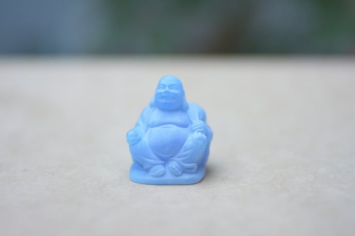 Blue Frosted Buddha Statue