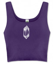 Load image into Gallery viewer, Amethyst Crystal Organic Leggings and Tank Top
